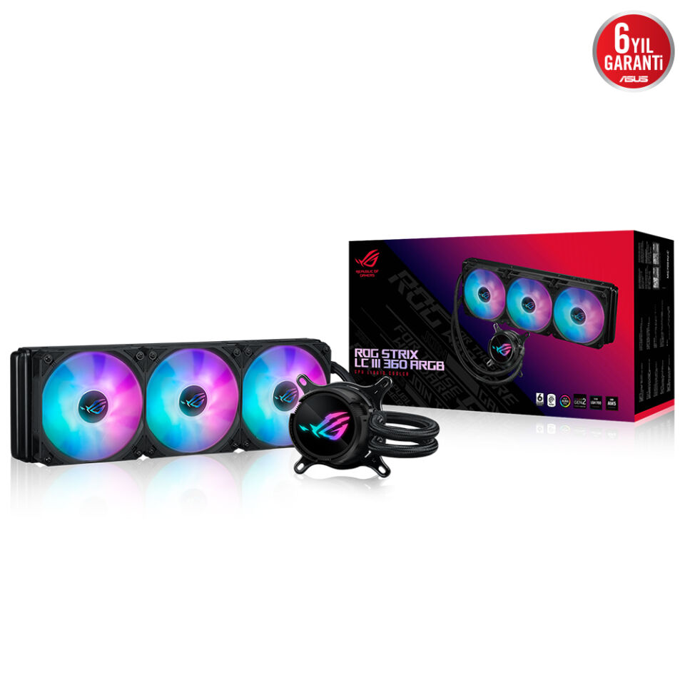 ASUS 360mm ROG STRIX LC III 360 ARGB AM5-1851p Sıvı Soğutmalı İşlemci Fanı / 90RC00T1-M0UAY0