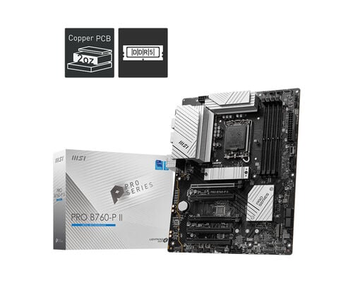 MSI PRO B760-P II DDR5 HDMI-DP PCIE 4.0 1700p ATX
