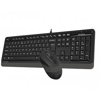 A4TECH F1010 Kablolu USB Q Trk Siyah/Gri Klavye - Mouse Set