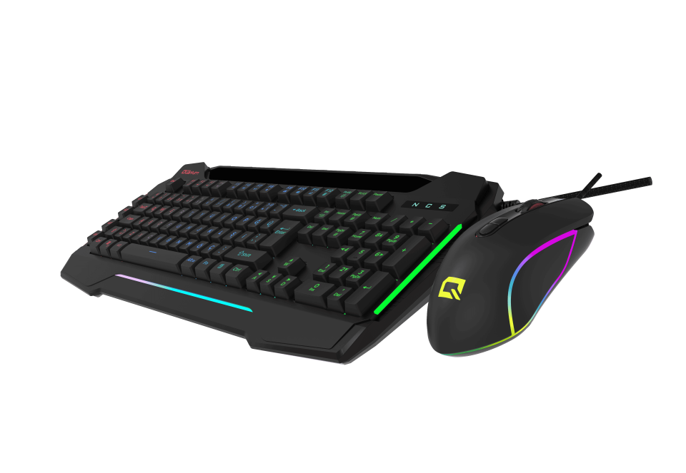 QUANTUM DualStrike Kablolu USB Q Trk RGB Gamıng Klavye -  Mouse Set