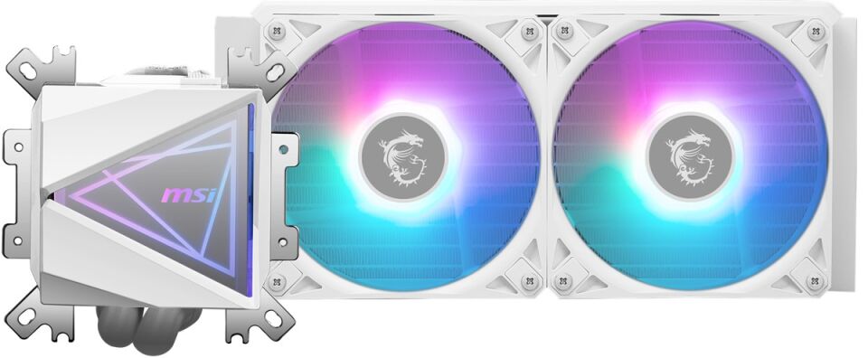 MSI 240mm MAG CORELIQUID I240 WHITE ARGB AM5-1851p Sıvı Soğutmalı İşlemci Fanı Beyaz