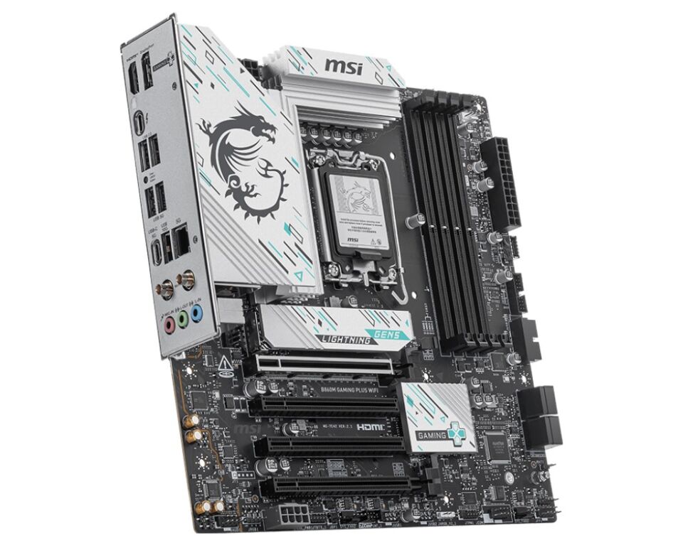 MSI B860M GAMING PLUS WIFI7 DDR5 HDMI-DP TYPEC PCIE 5.0 1851p mATX