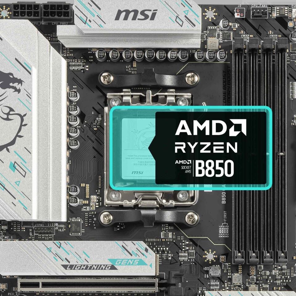 MSI B850 GAMING PLUS WIFI6E DDR5 HDMI-DP TYPEC PCIE 5.0 AM5 ATX