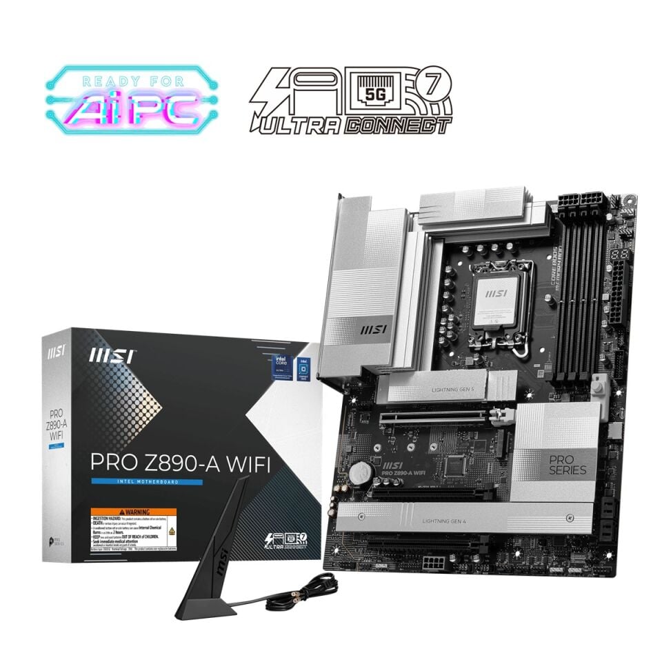MSI PRO Z890-A WIFI7 DDR5 HDMI-TYPEC PCIE 5.0 1851p ATX
