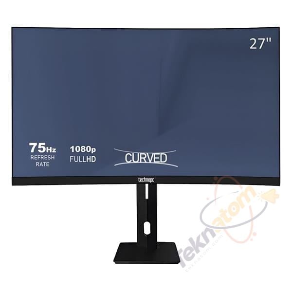TECHNOPC 27'' VA TPL27CS 6.5MS 75HZ HDMI-DP Kavisli Kurumsal Monitör 1920x1080