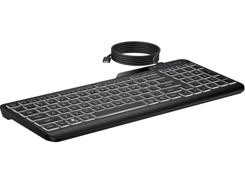 HP 405 7N7C1AA Işıklı Kablolu Kurumsal Klavye (Backlit Wired Keyboard)