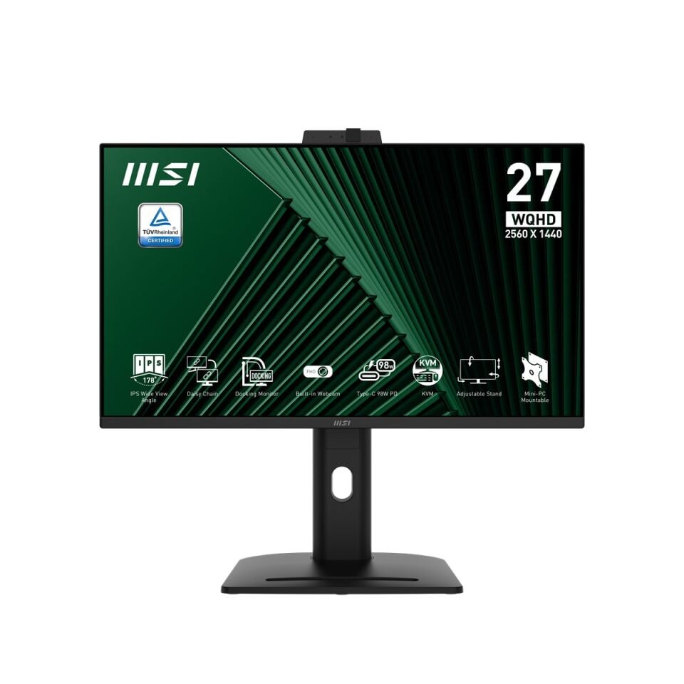 MSI 27'' FLAT IPS PRO MP275QPDG 1MS 144HZ HDMI-DP Kurumsal Monitör 2560x1440