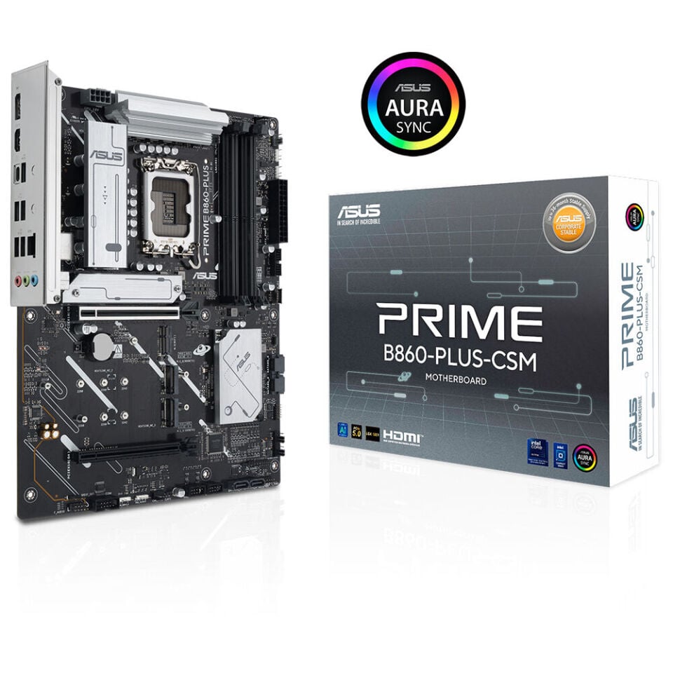 ASUS PRIME B860-PLUS-CSM DDR5 HDMI-DP TYPEC PCIE 5.0 1851p ATX