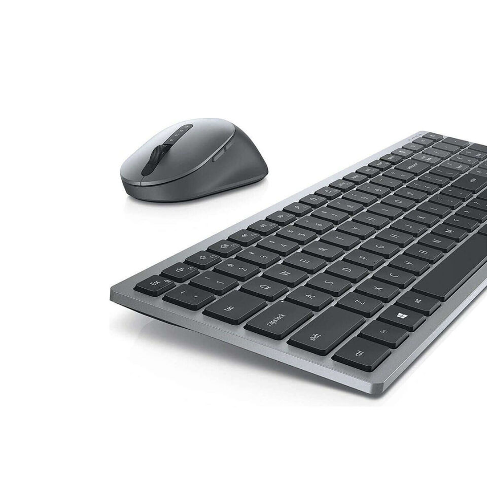 DELL KM7120W Kablosuz + Bluetooth Q Trk Gri/Siyah Klavye - Mouse Set