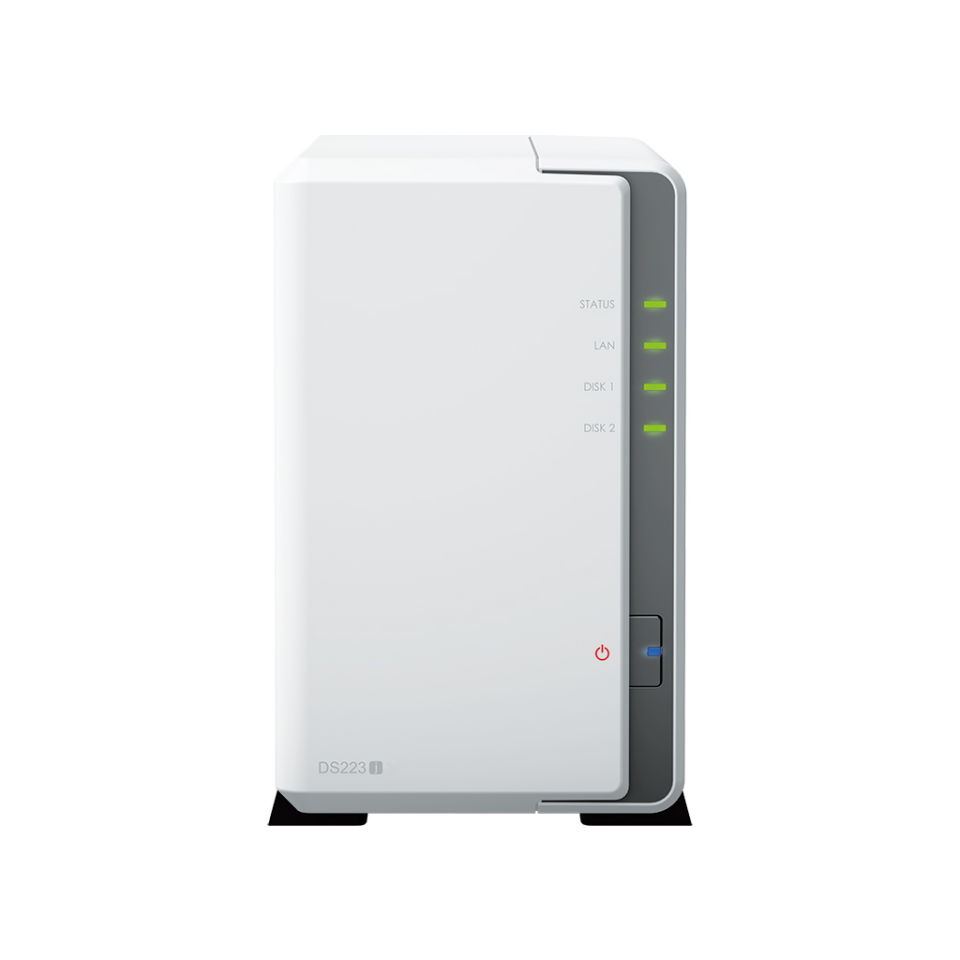 SYNOLOGY 2diskli Realtek QC-1GB RAM-Gigabit Nas Server DS223J