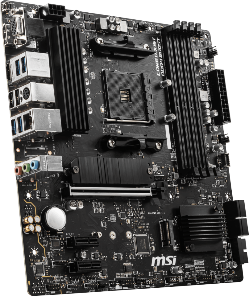 MSI B550M PRO-VDH DDR4 M2 PCIe NVME HDMI DP PCIe 16X v4.0 AM4 mATX